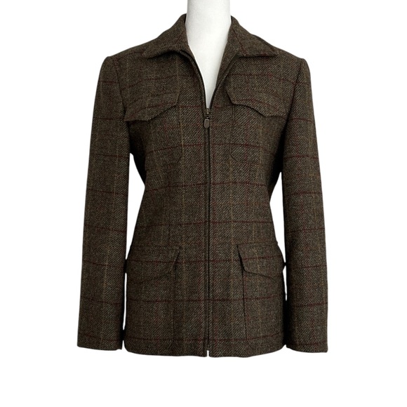 Breeches Vintage Plaid Wool Blazer Jacket (4) - Picture 13 of 13